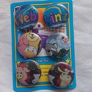 🩷3/$15🩷6PK WEBKINZ 1-INCH PINBACK BUTTONS